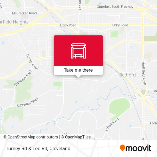 Turney Rd & Lee Rd map