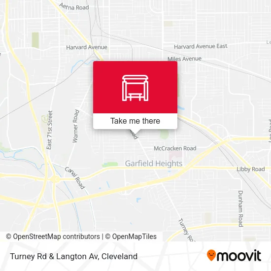 Turney Rd & Langton Av map