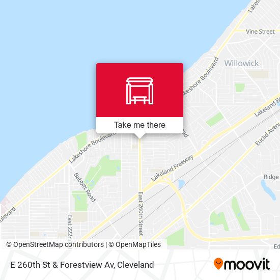 E 260th St & Forestview Av map