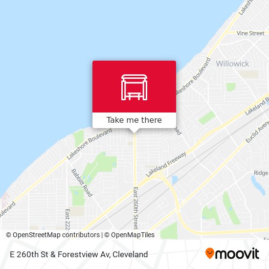 E 260th St & Forestview Av map