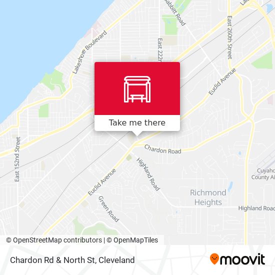Chardon Rd & North St map