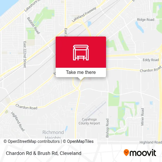 Chardon Rd & Brush Rd map