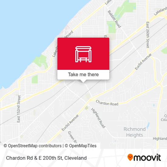 Chardon Rd & E 200th St map