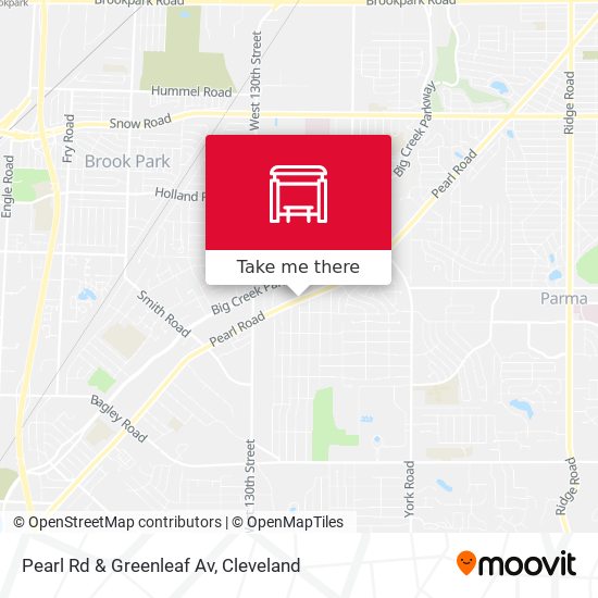 Pearl Rd & Greenleaf Av map