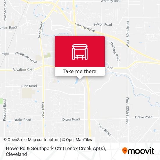 Howe Rd & Southpark Ctr (Lenox Creek Apts) map
