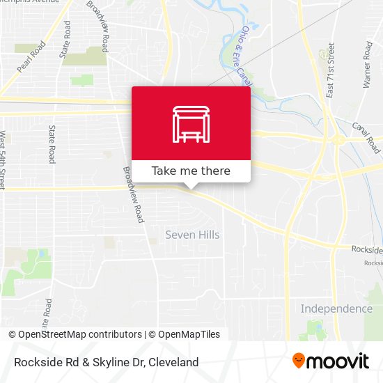 Rockside Rd & Skyline Dr map