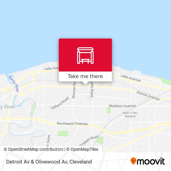 Mapa de Detroit Av & Olivewood Av