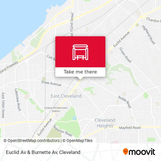 Euclid Av & Burnette Av map