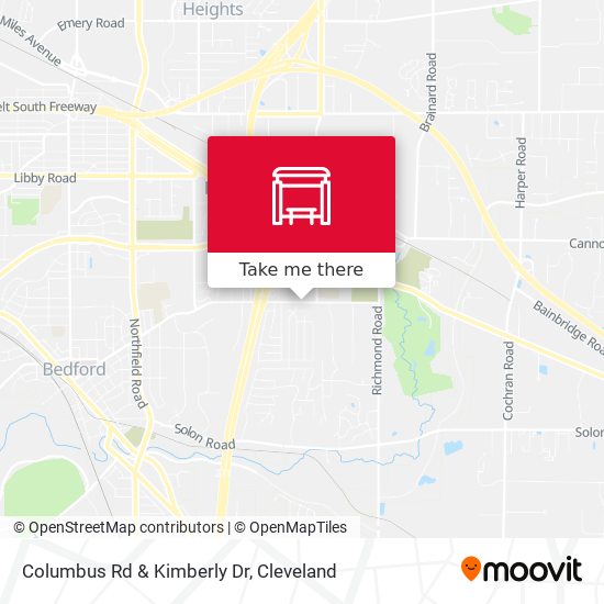 Columbus Rd & Kimberly Dr map