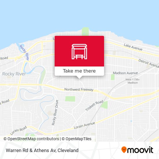 Warren Rd & Athens Av map