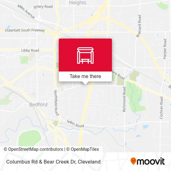 Columbus Rd & Bear Creek Dr map
