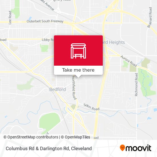 Mapa de Columbus Rd & Darlington Rd