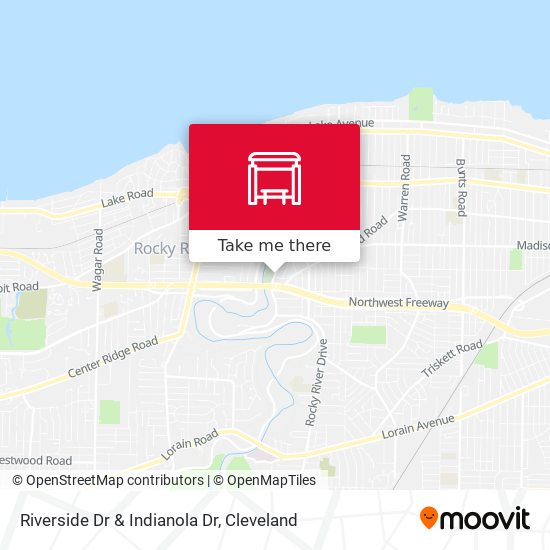 Riverside Dr & Indianola Dr map
