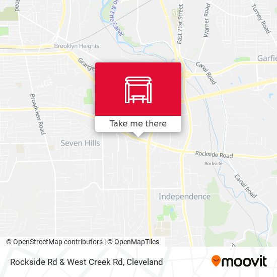 Rockside Rd & West Creek Rd map