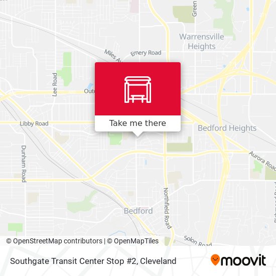 Southgate Transit Center Stop #2 map