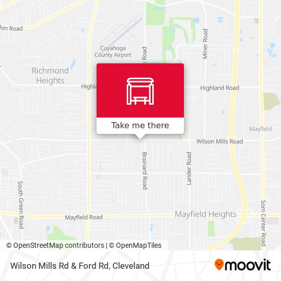 Wilson Mills Rd & Ford Rd map