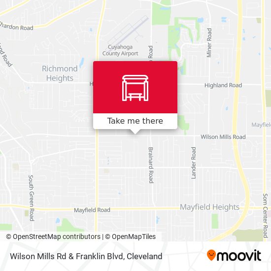 Mapa de Wilson Mills Rd & Franklin Blvd