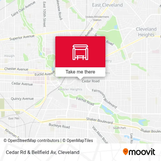 Cedar Rd & Bellfield Av map