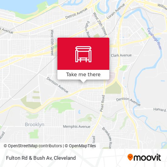 Fulton Rd & Bush Av map