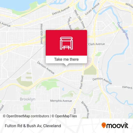 Mapa de Fulton Rd & Bush Av