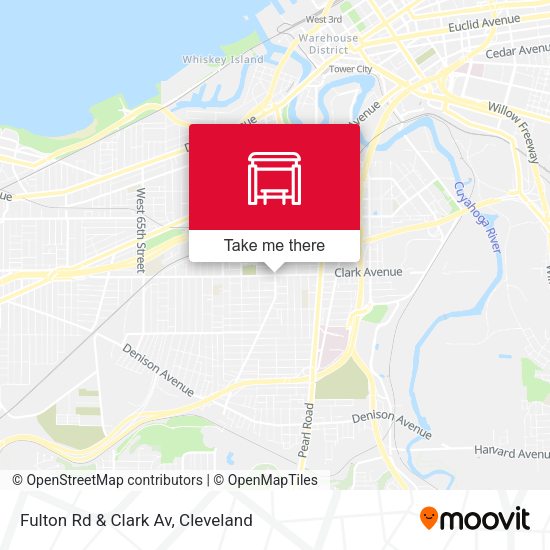 Mapa de Fulton Rd & Clark Av