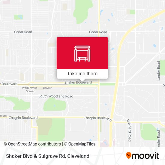 Shaker Blvd & Sulgrave Rd map