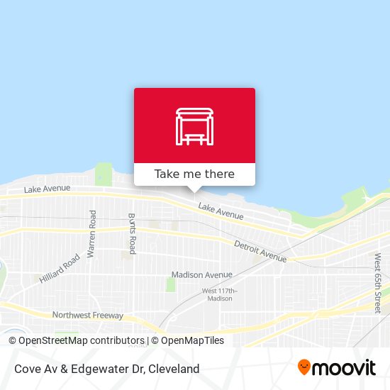 Mapa de Cove Av & Edgewater Dr