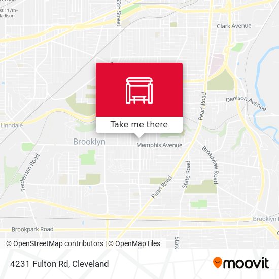 Mapa de 4231 Fulton Rd
