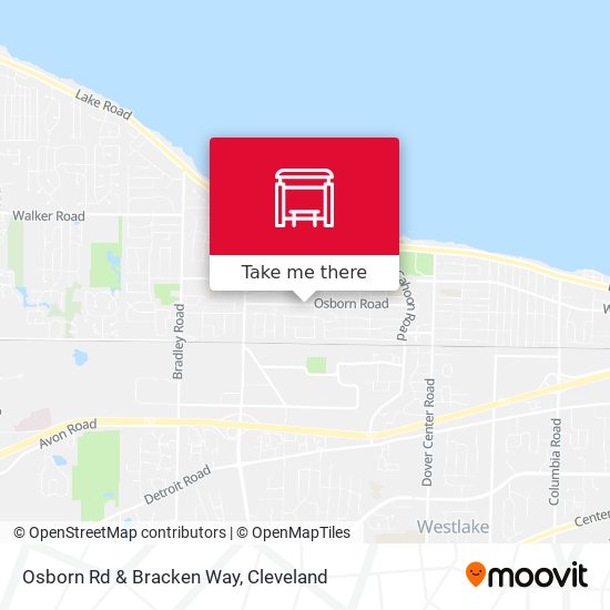 Osborn Rd & Bracken Way map