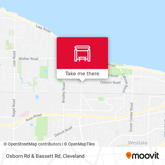 Osborn Rd & Bassett Rd map