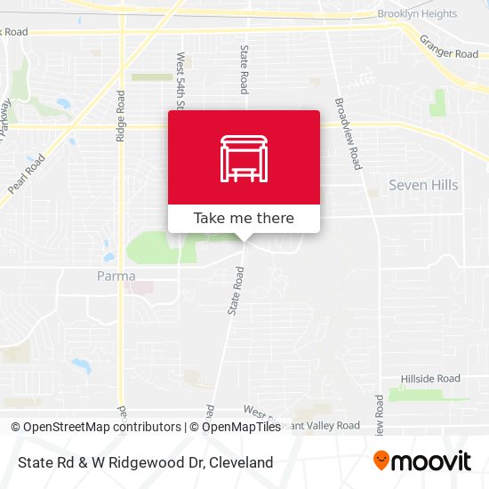 State Rd & W Ridgewood Dr map