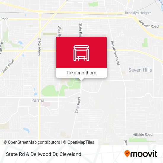 State Rd & Dellwood Dr map