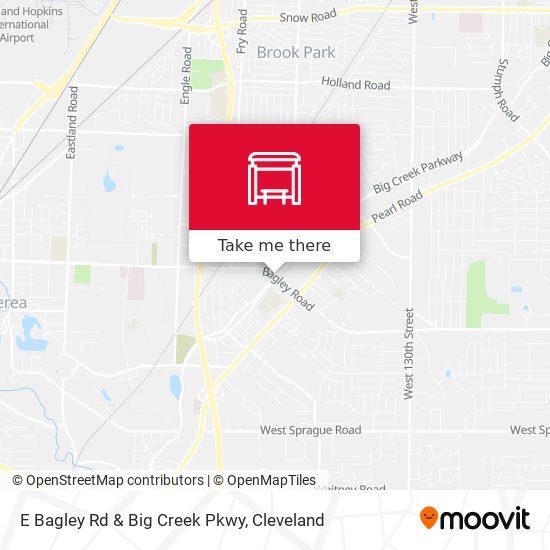 E Bagley Rd & Big Creek Pkwy map