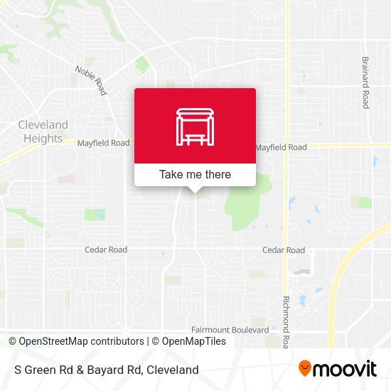 S Green Rd & Bayard Rd map