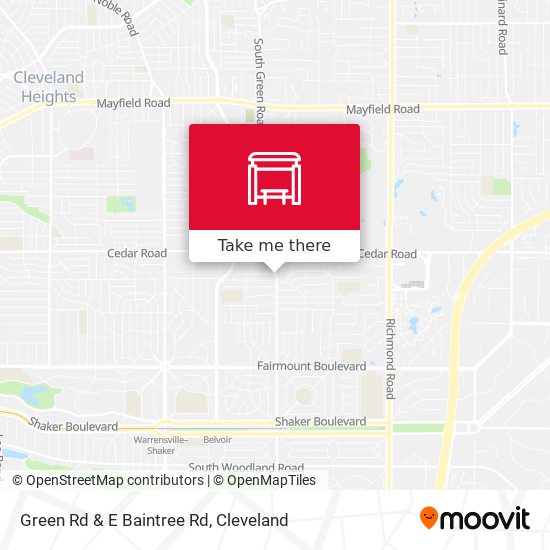 Green Rd & E Baintree Rd map