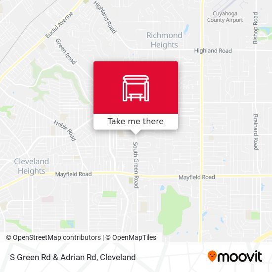 S Green Rd & Adrian Rd map