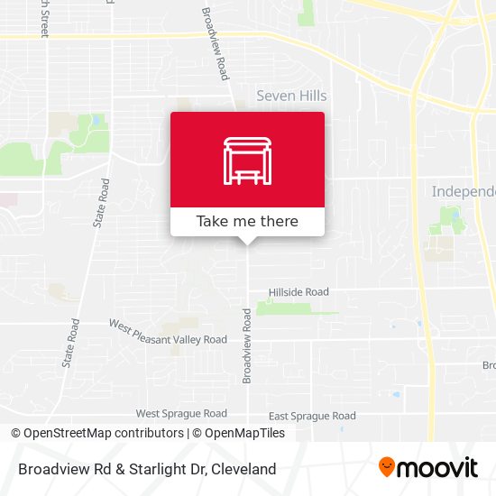 Broadview Rd & Starlight Dr map
