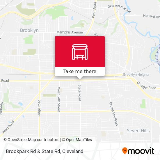 Brookpark Rd & State Rd map