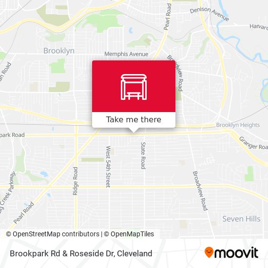 Brookpark Rd & Roseside Dr map