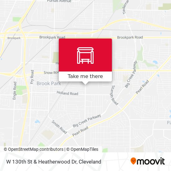 W 130th St & Heatherwood Dr map
