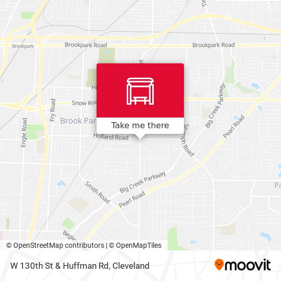 W 130th St & Huffman Rd map