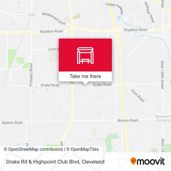 Drake Rd & Highpoint Club Blvd map