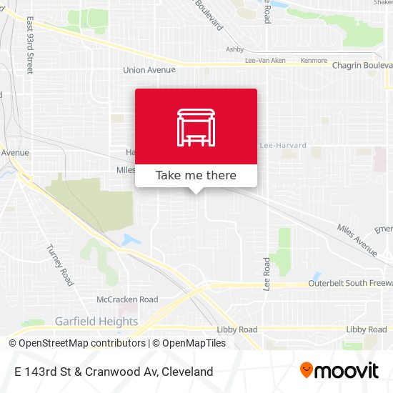 Mapa de E 143rd St & Cranwood Av