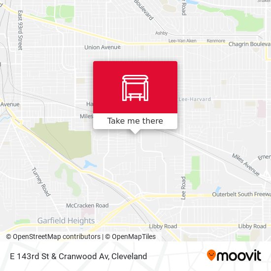 E 143rd St & Cranwood Av map