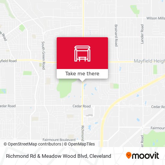 Richmond Rd & Meadow Wood Blvd map
