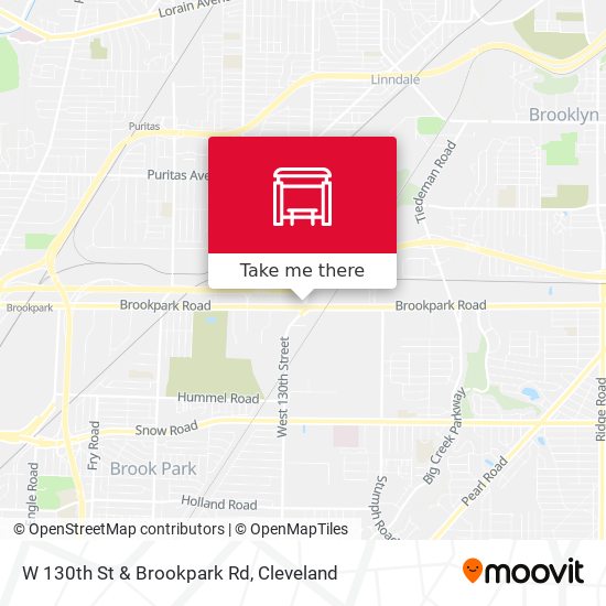 Mapa de W 130th St & Brookpark Rd