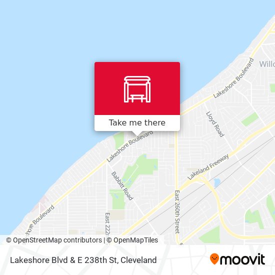 Lakeshore Blvd & E 238th St map