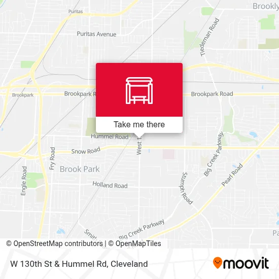 W 130th St & Hummel Rd map