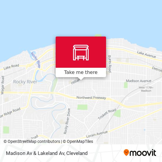 Madison Av & Lakeland Av map