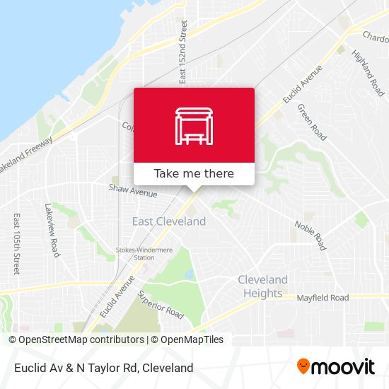Euclid Av & N Taylor Rd map